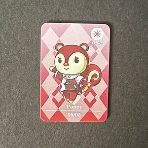 ACNH Poppy Amiibo Card